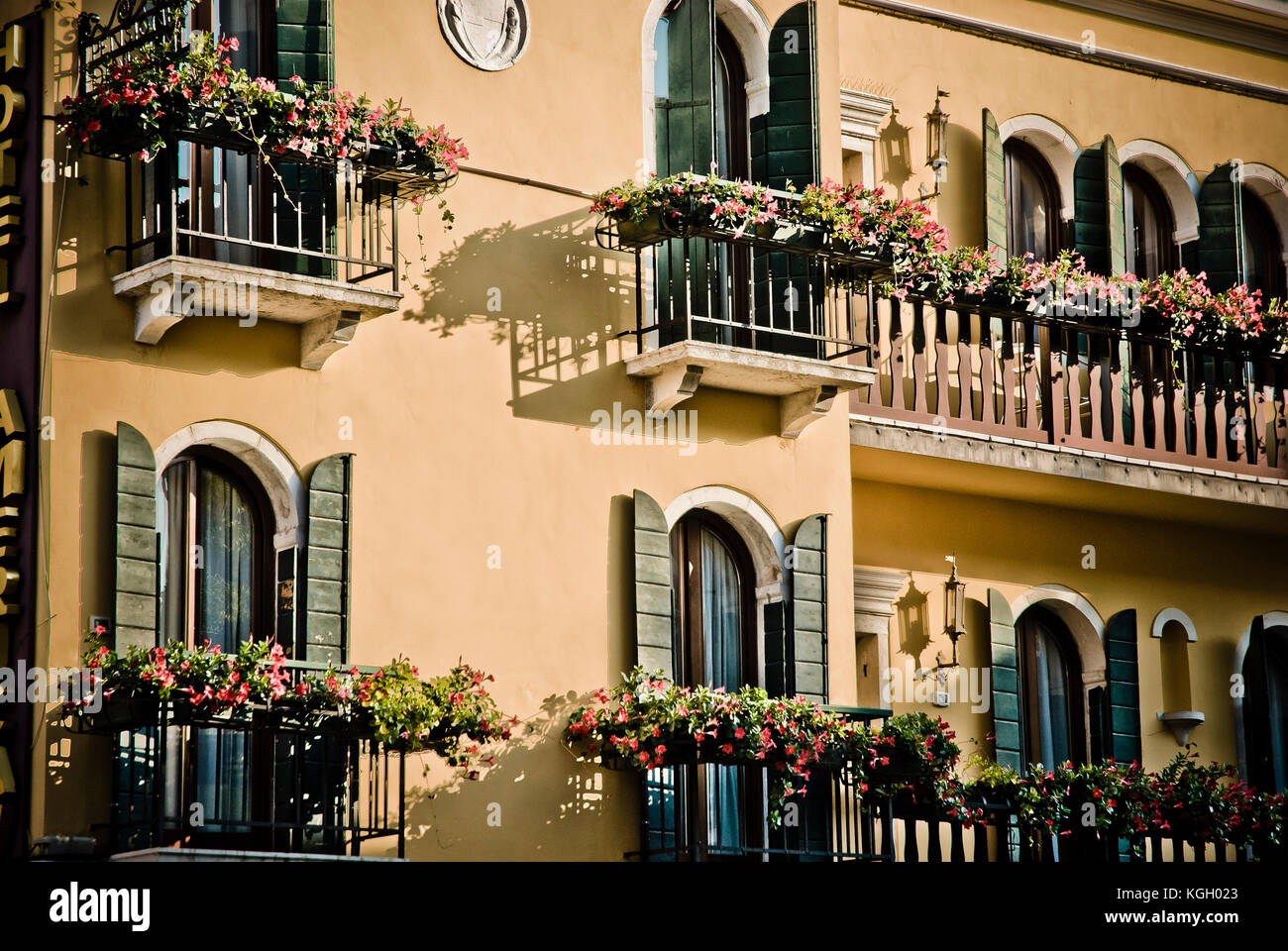 Typical windows with shutters Stock Photo Alamy