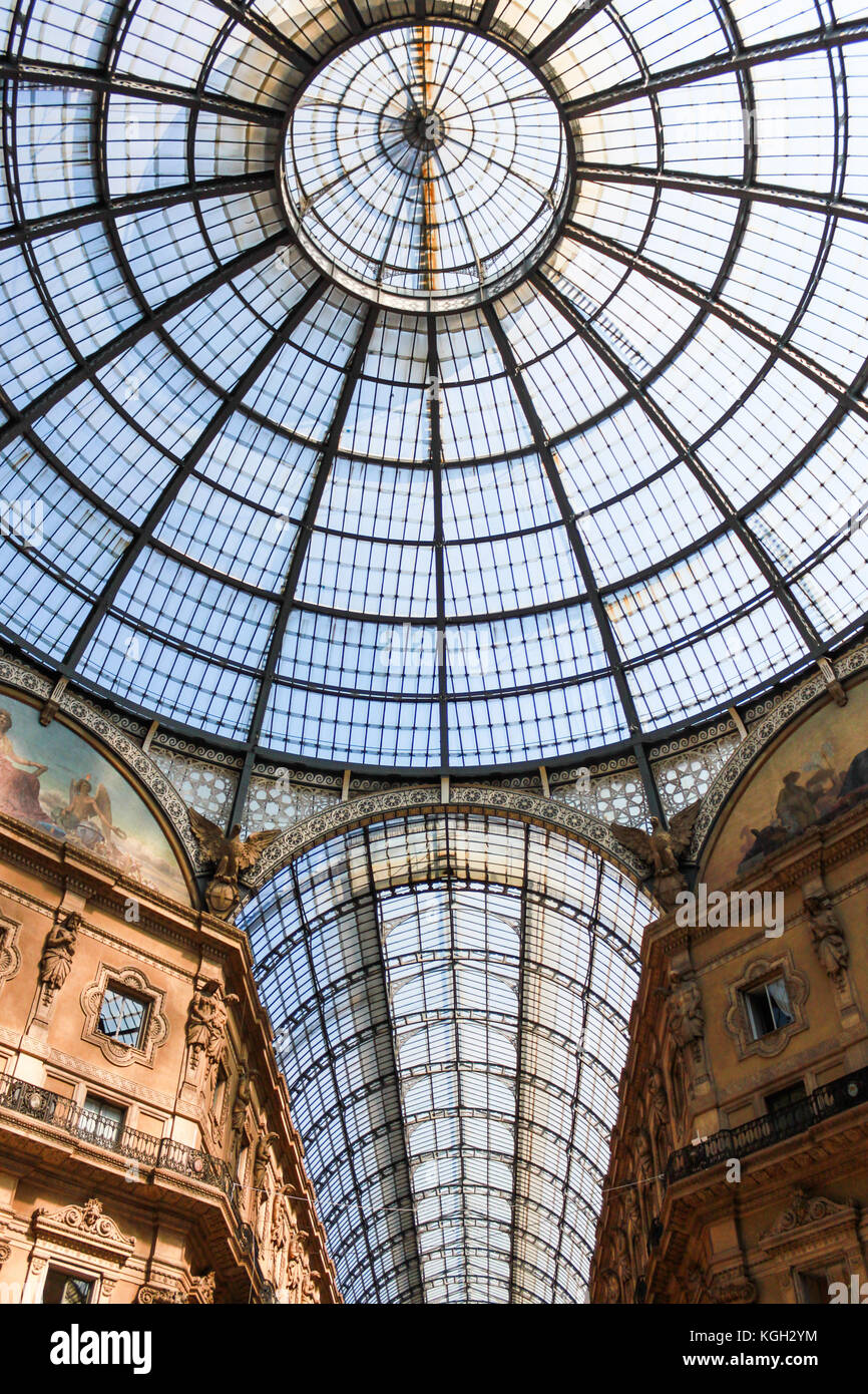 Glass Roof Of Galleria Vittorio Emanuele II, One Of The World's