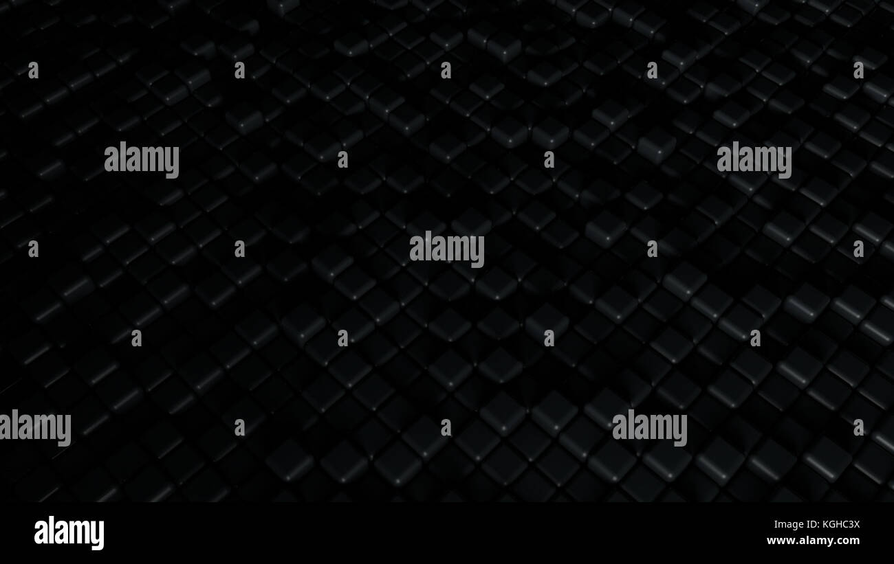 Abstract background with black cubes Stock Photo - Alamy