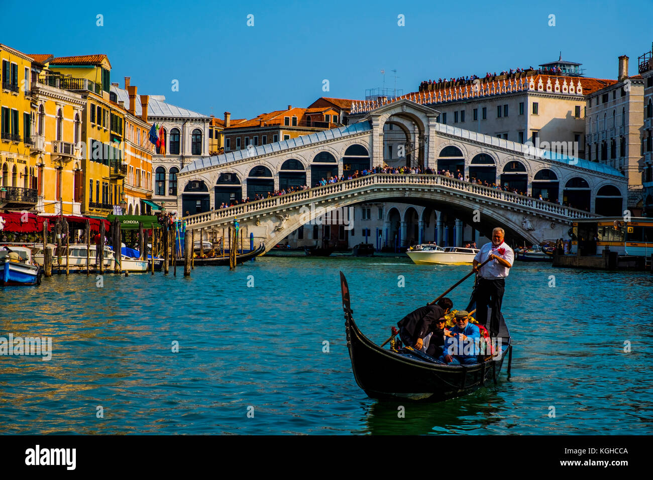 Gondola in the grand canal Stock Photo - Alamy