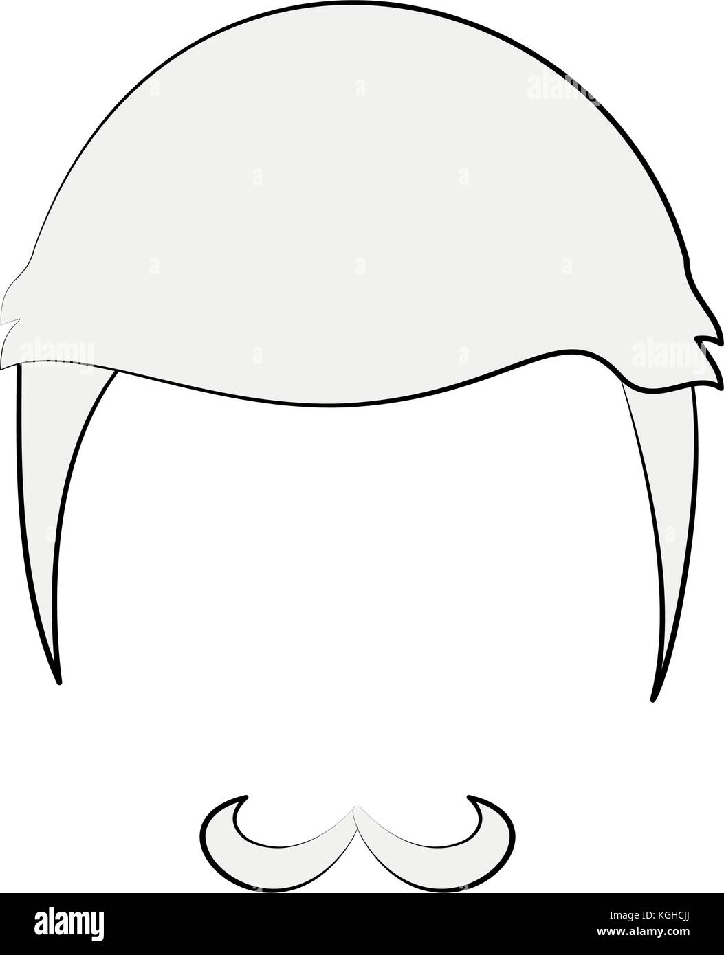 Hipster hairstyle and beard Stock Vector Image & Art - Alamy