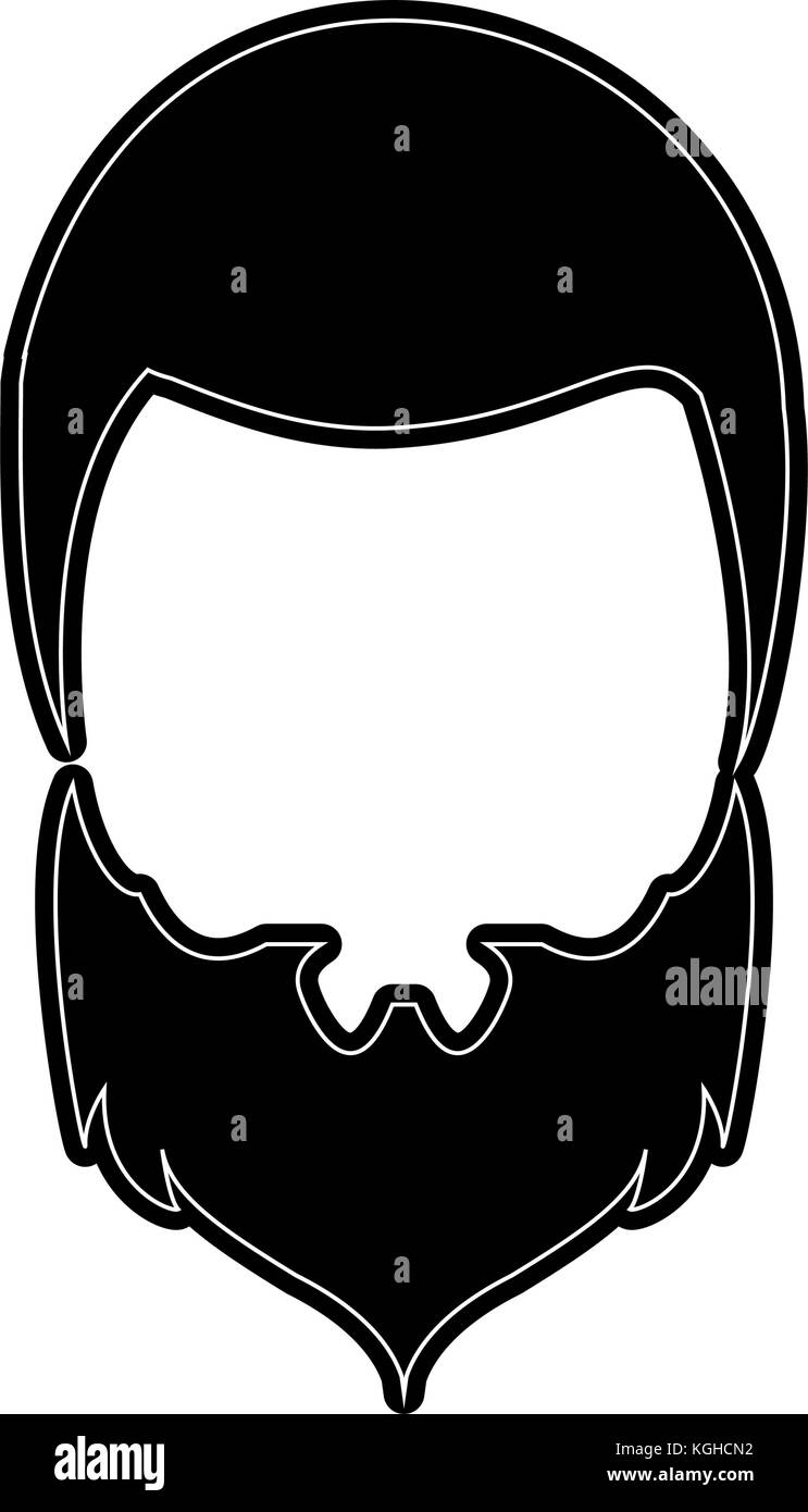 Hipster hairstyle and beard Stock Vector Image & Art - Alamy