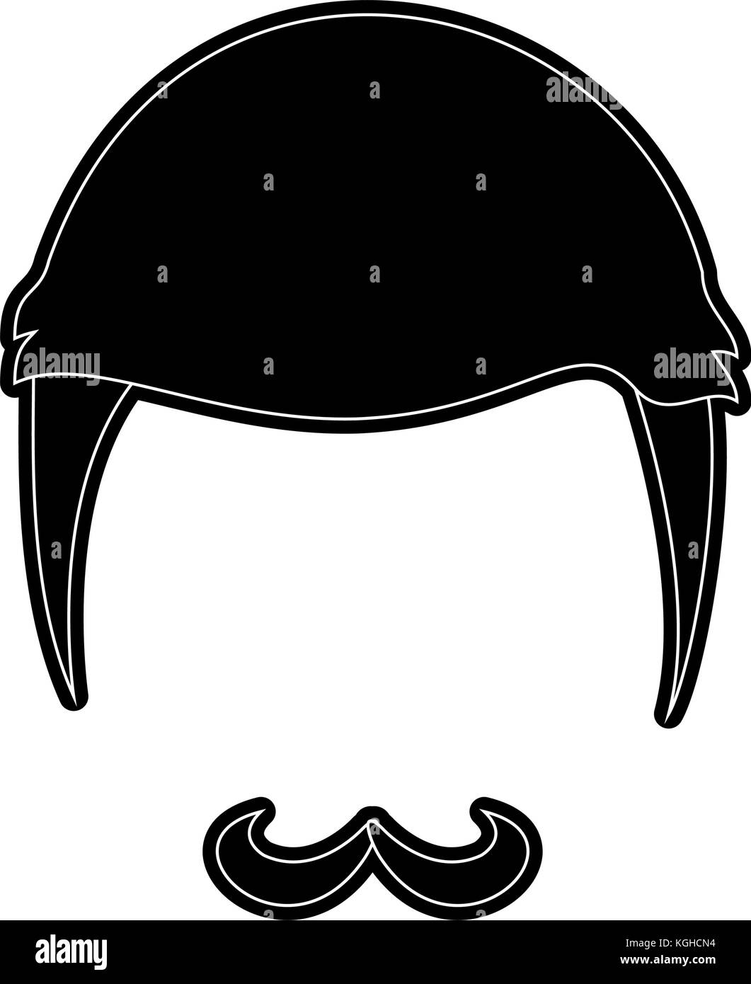 Hipster hairstyle and beard Stock Vector Image & Art - Alamy