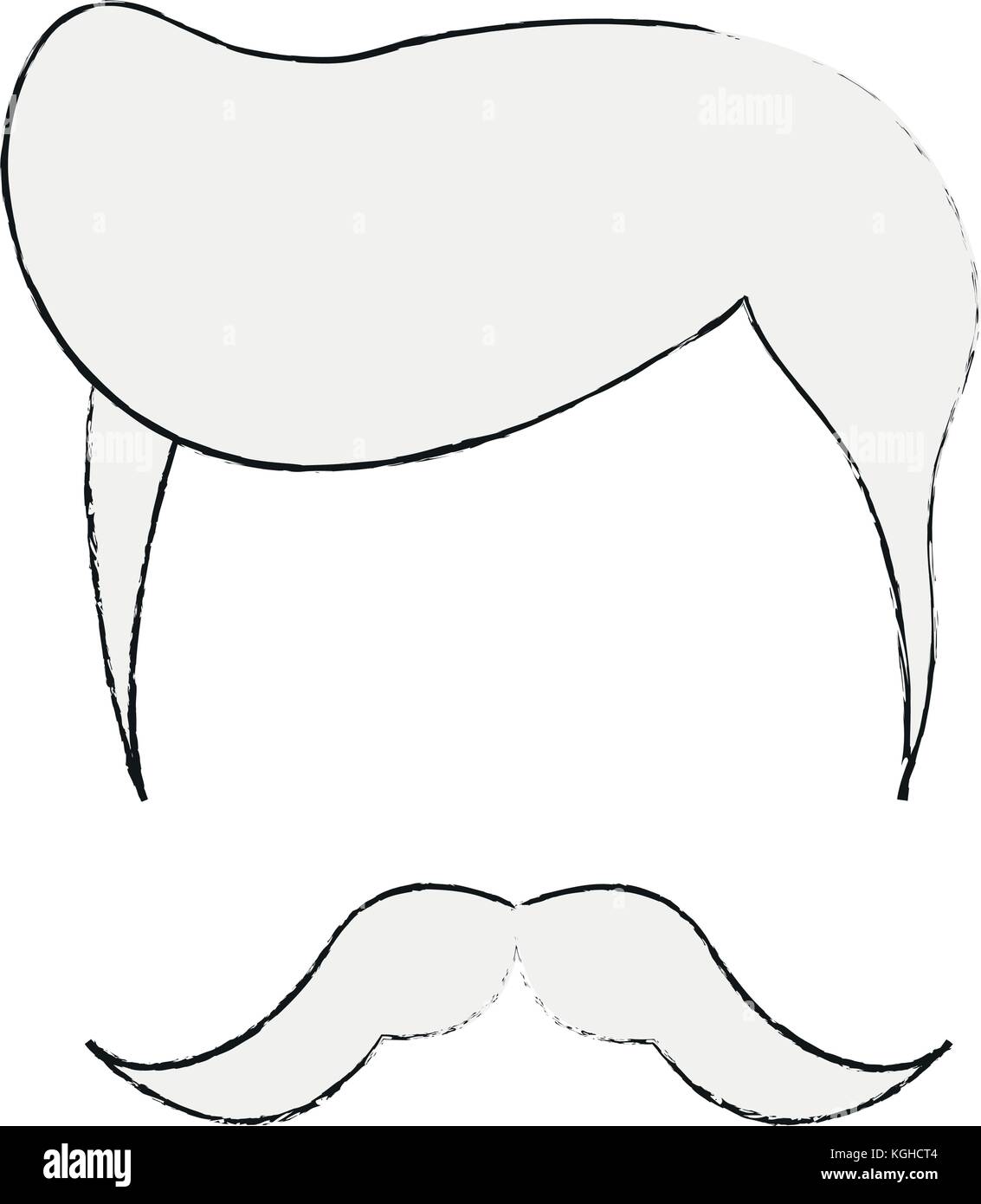 Hipster hairstyle and beard Stock Vector Image & Art - Alamy