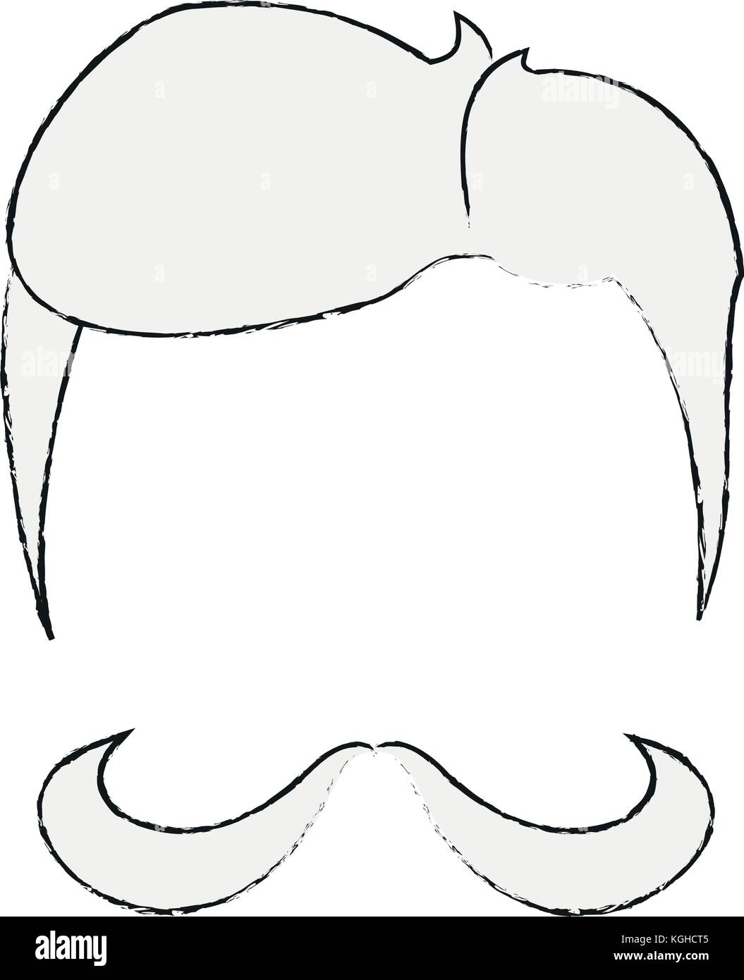Hipster hairstyle and beard Stock Vector Image & Art - Alamy