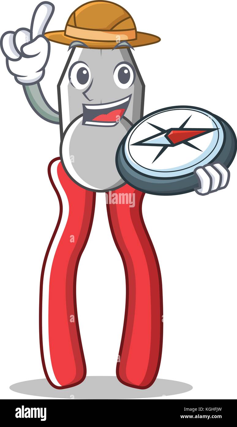 Explorer pliers character cartoon style Stock Vector Image & Art - Alamy