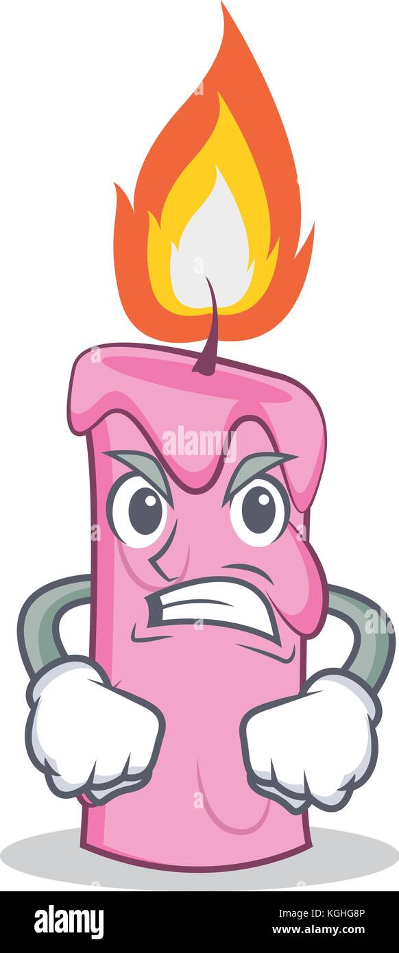 Angry candle character cartoon style Stock Vector Image & Art - Alamy
