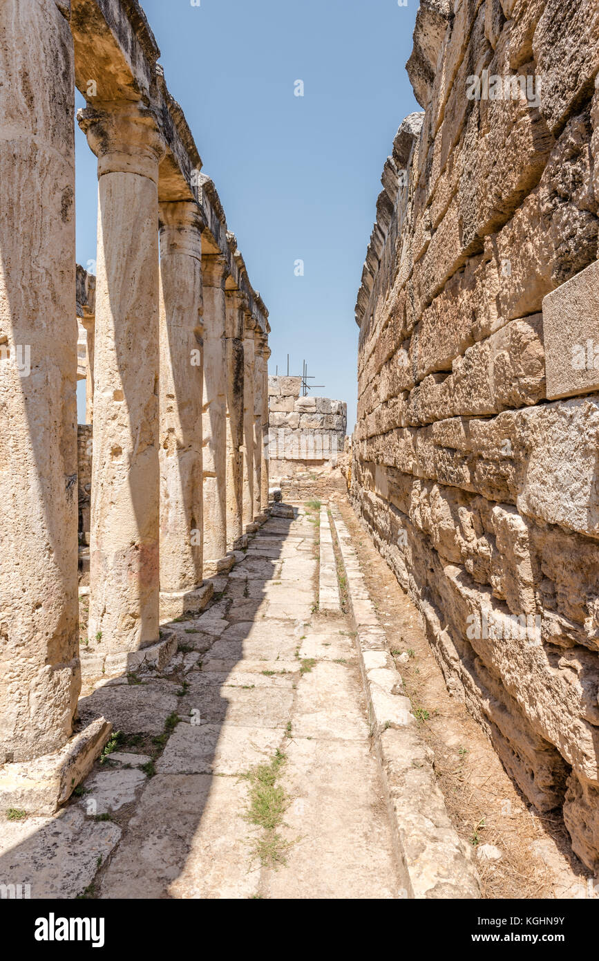 The Latrine (toilet) in the Frontinus street near Agora, Roman remains ...