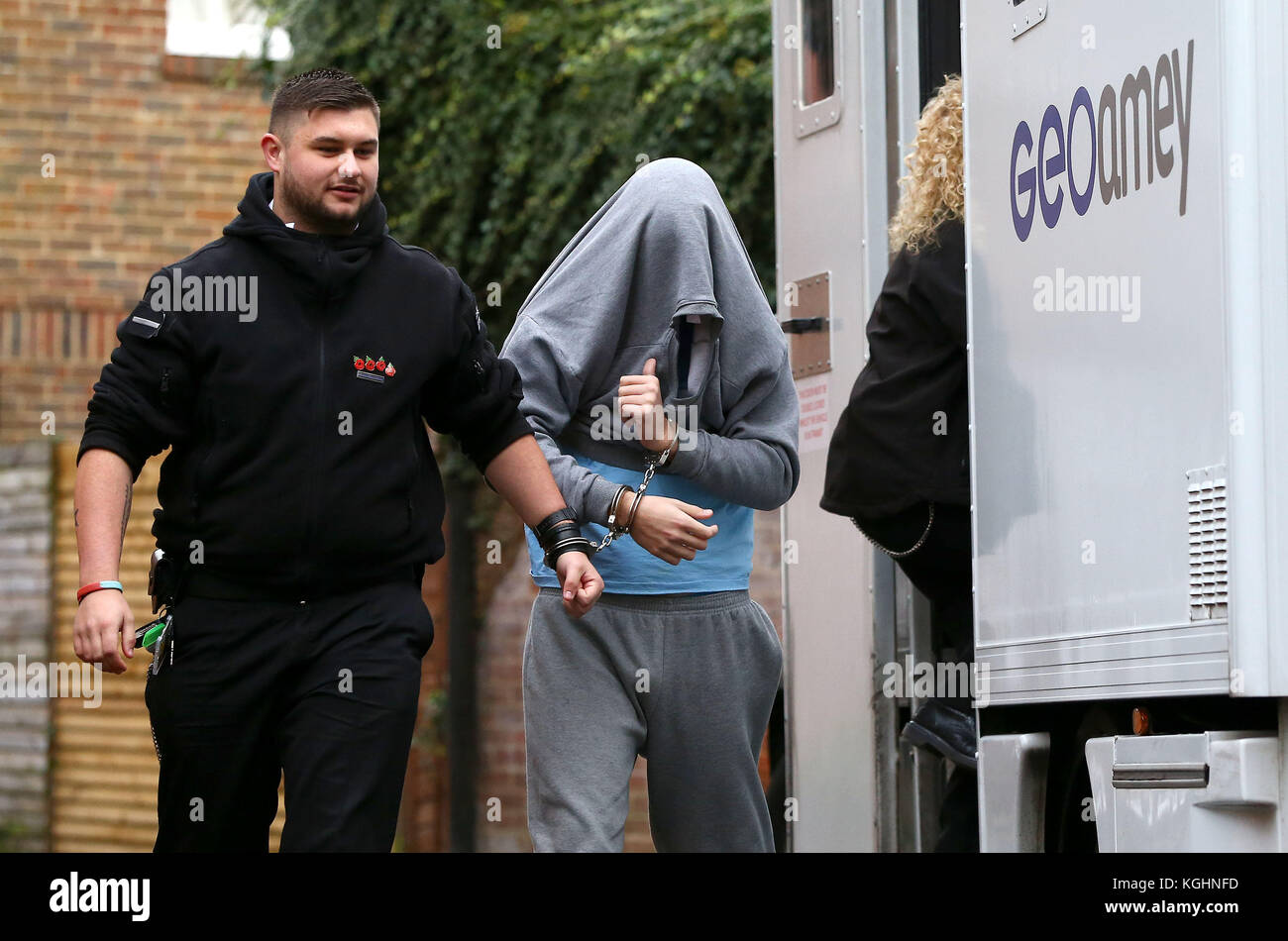 Lewes Crown Court, UK. 8th November, 2017. Daryll Rowe arrives at Lewes Crown Court. Picture by James Boardman/Telephoto Images Stock Photo