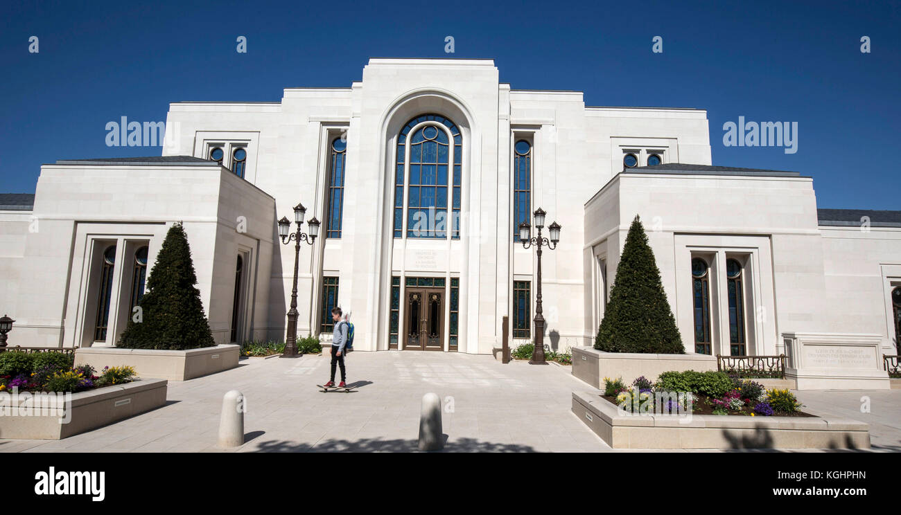 Temple mormon de l'eglise de Jesus Christ des Saints des Derniers Jours ...