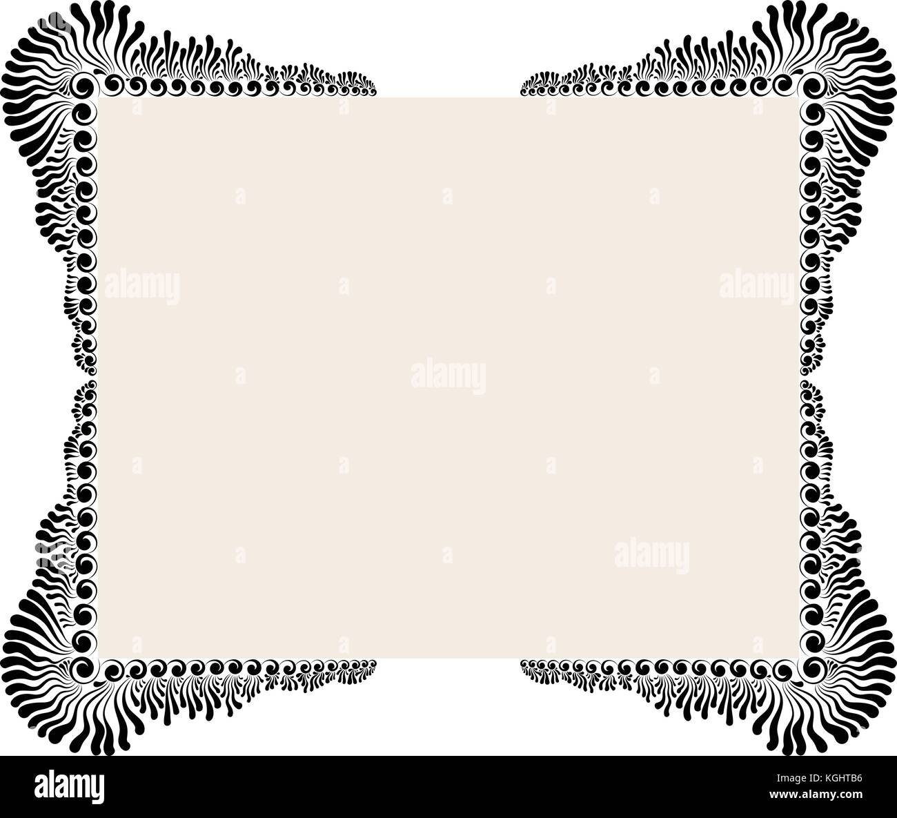 Decorative flower frame Stock Vector Image & Art - Alamy