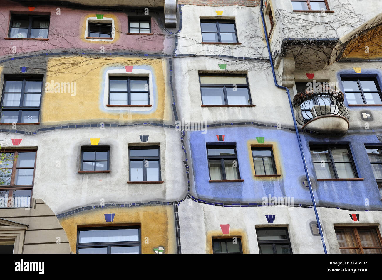 Artist Friedensreich Hundertwasser In Austria Stock Photos