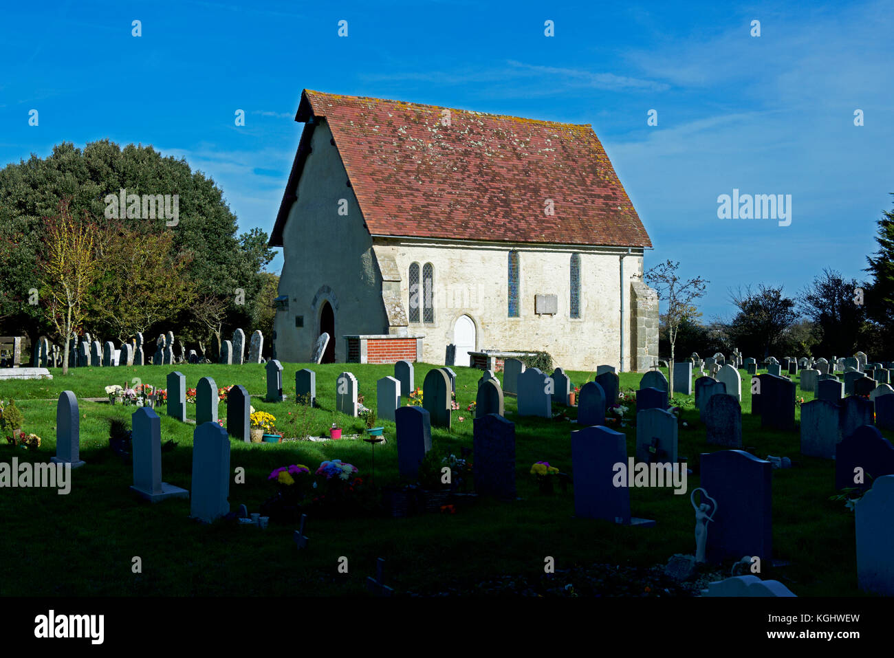 St Wilfrid's Chapel, Church Norton, West Sussex, England UK Stock Photo