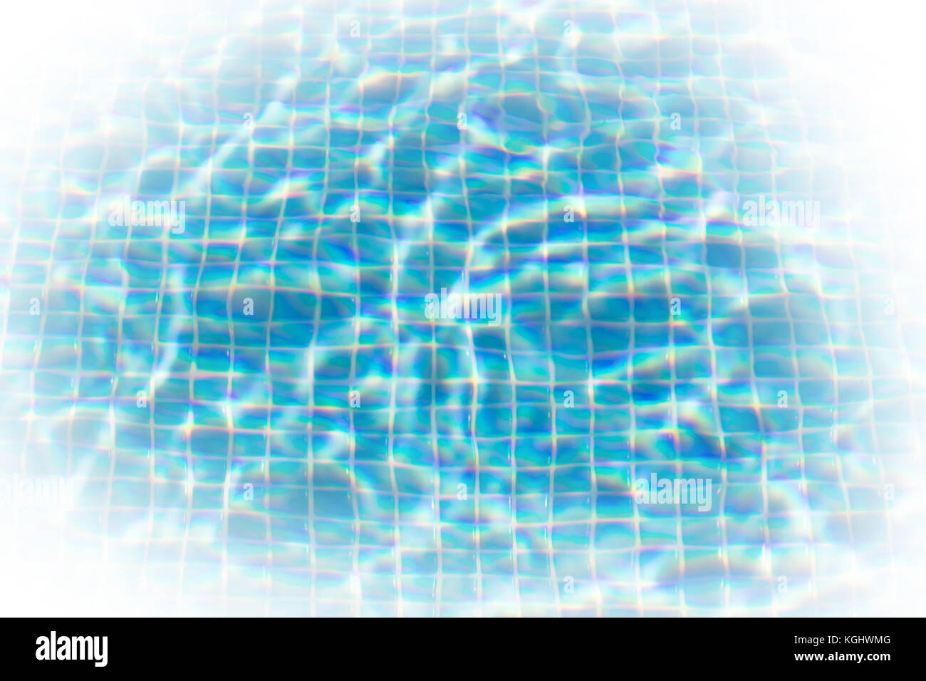 Tiled swimming pool - Filled with water - Blue, blurred Stock Photo - Alamy