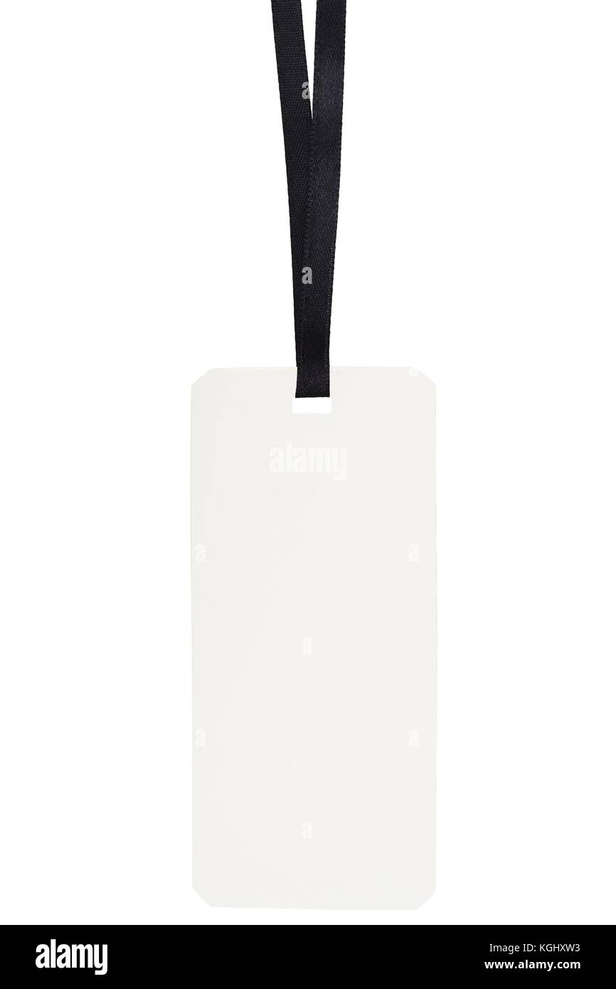Blank price tag on white background Stock Photo - Alamy