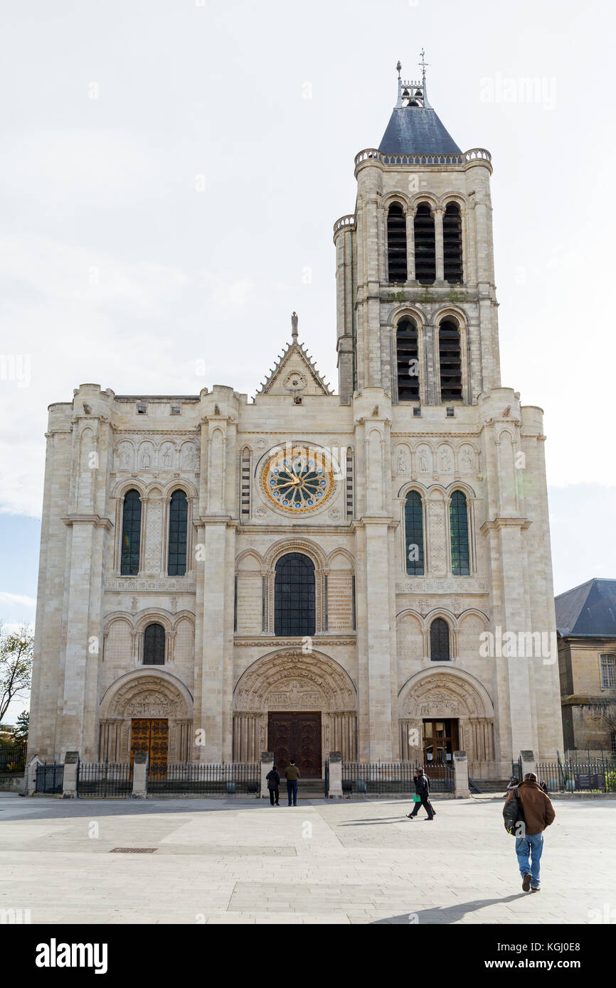 View of Basilica of Saint Denis (Basilique SaintDenis) Paris France