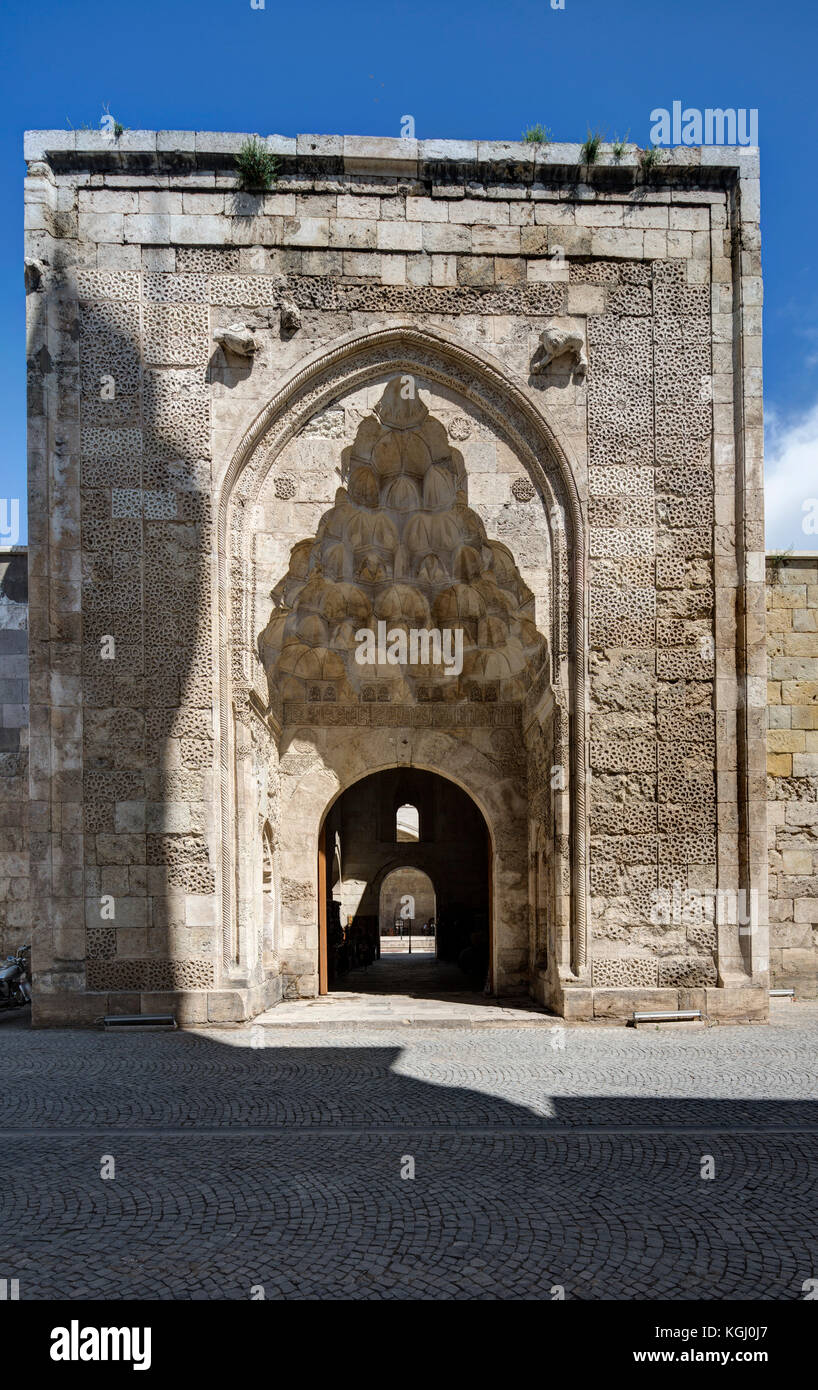 Exterior of the Dar al-Shifa or hospital of Izz al-Din Kay kA's, Sivas ...