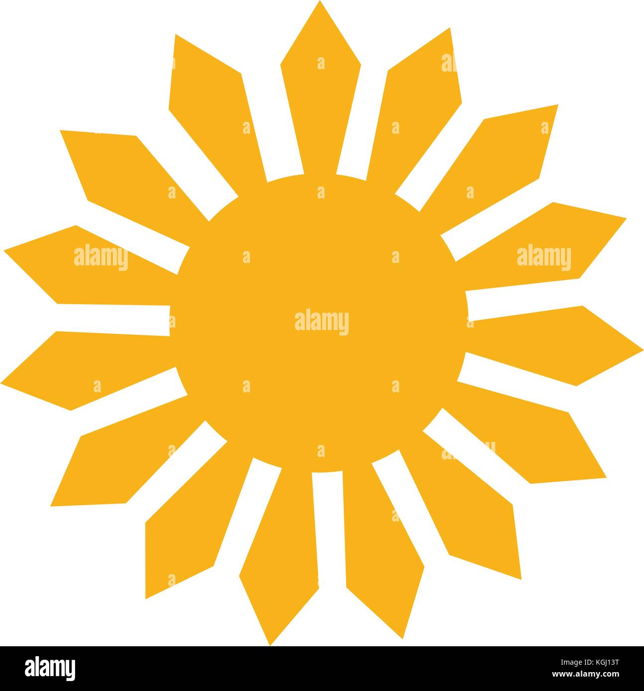 Isolated sun icon Stock Vector Image & Art - Alamy