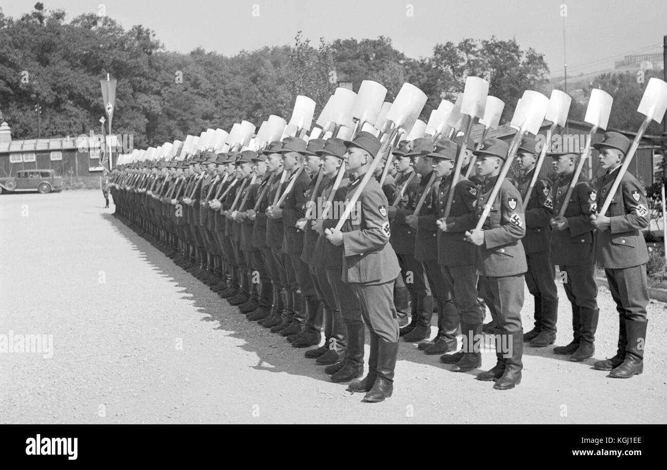 The Reich Labour Service RLA (Reichsarbeitsdienst, RAD), Brno Stock Photo