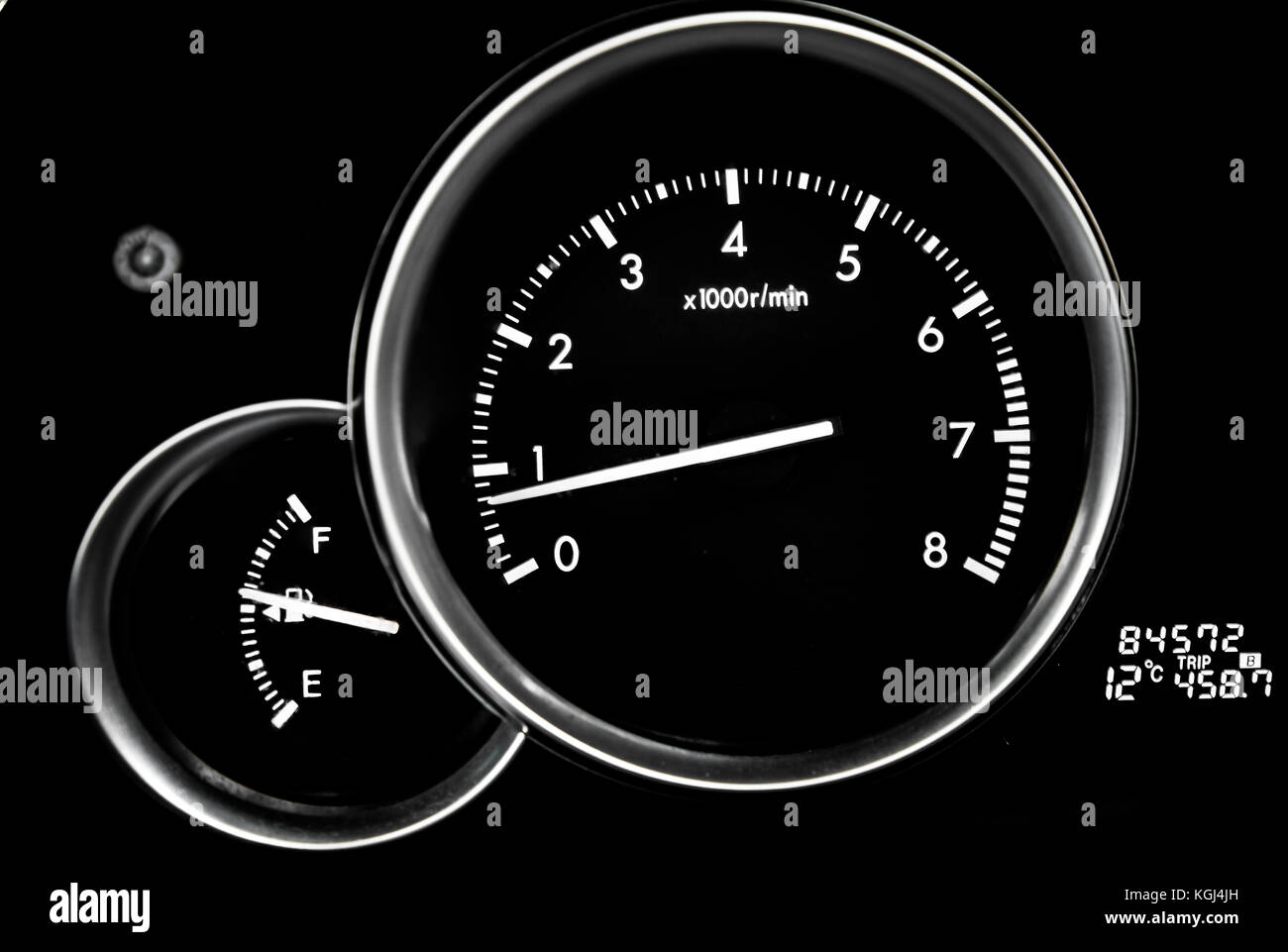 Car dashboard, rpm, speedometer Stock Photo Alamy