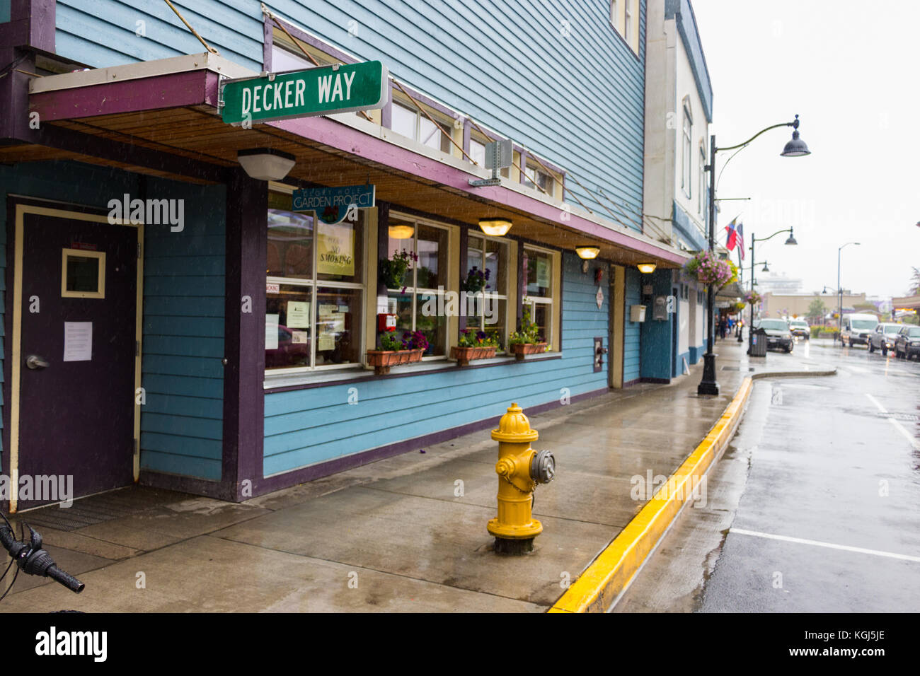 Juneau, Alaska, USA - July 27th, 2017: The Glory Hole, Juneau’s emergency homeless shelter, the Housing First project to provide homeless with housing Stock Photo