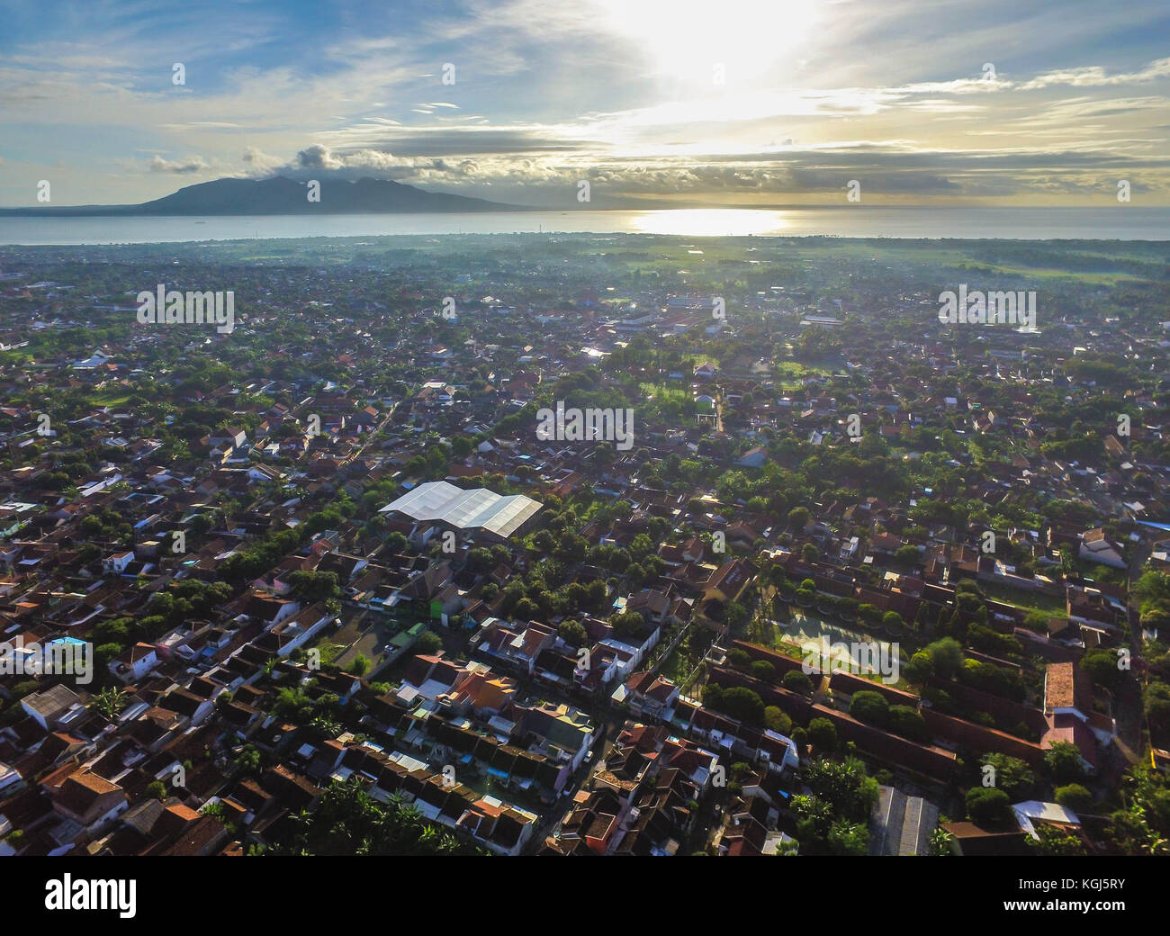 The City of Banyuwangi in East Java - Indonesia Stock Photo