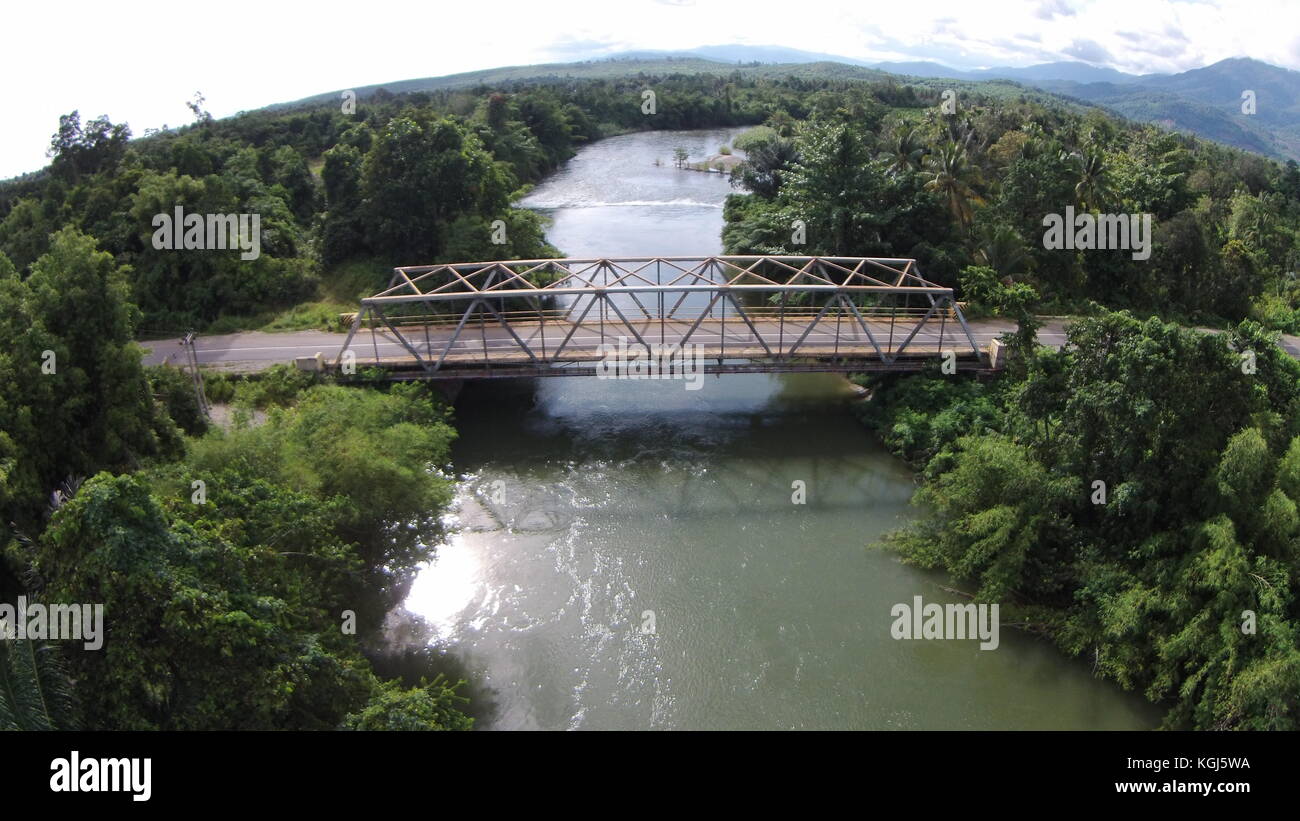 Bridge Infrastructure in Sulawesi - Indonesia Stock Photo