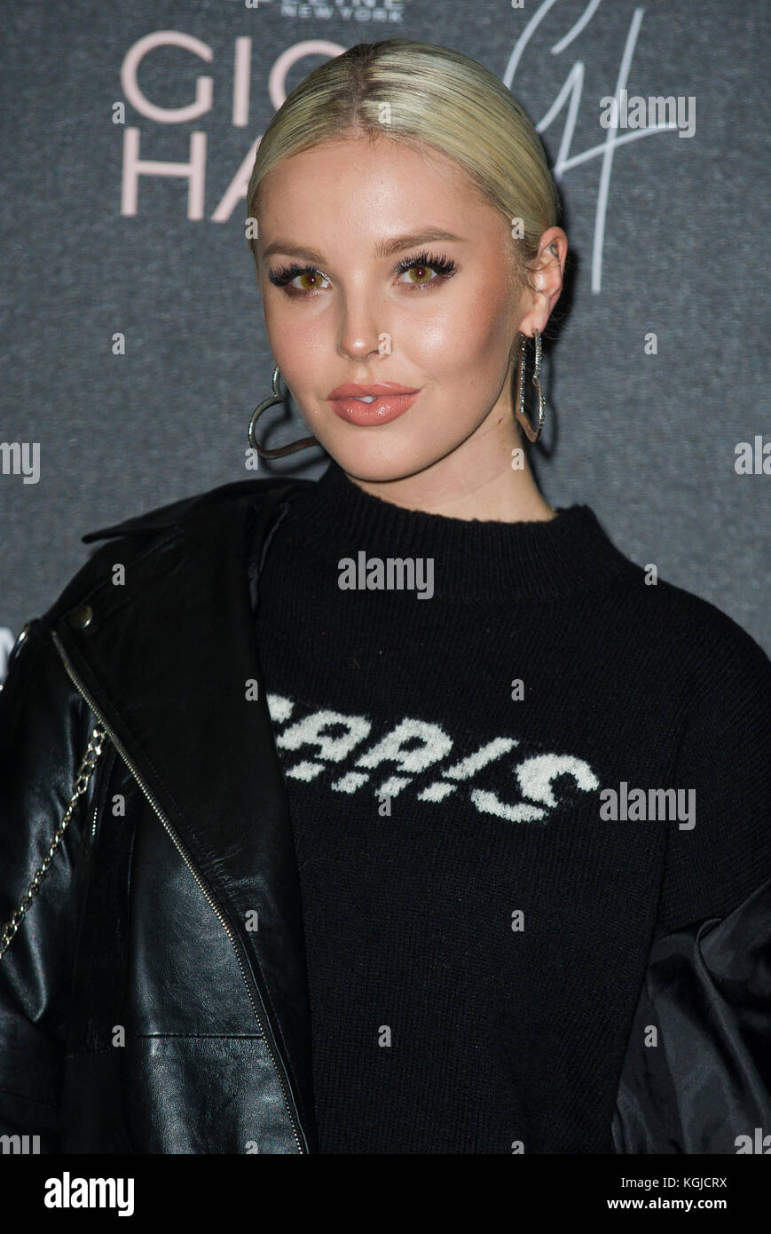 London, UK. Betsy-Blue English at the Gigi Hadid X Maybelline party