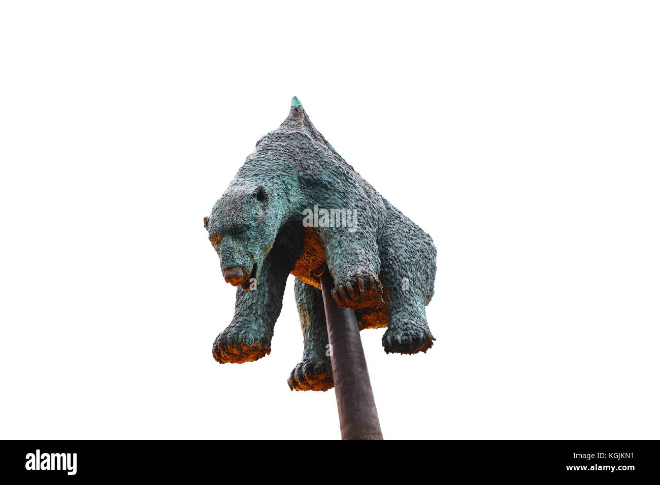 Bonn, Germany. 08th Nov, 2017. COP23 UN Climate Change Conference, Bonn, Germany. Bear impaled in park between the Bonn and Bila zone of the COP 23 Climate change conference, Bonn, Germany, 8th Nov, 2017 Credit: hdh/Alamy Live News Stock Photo