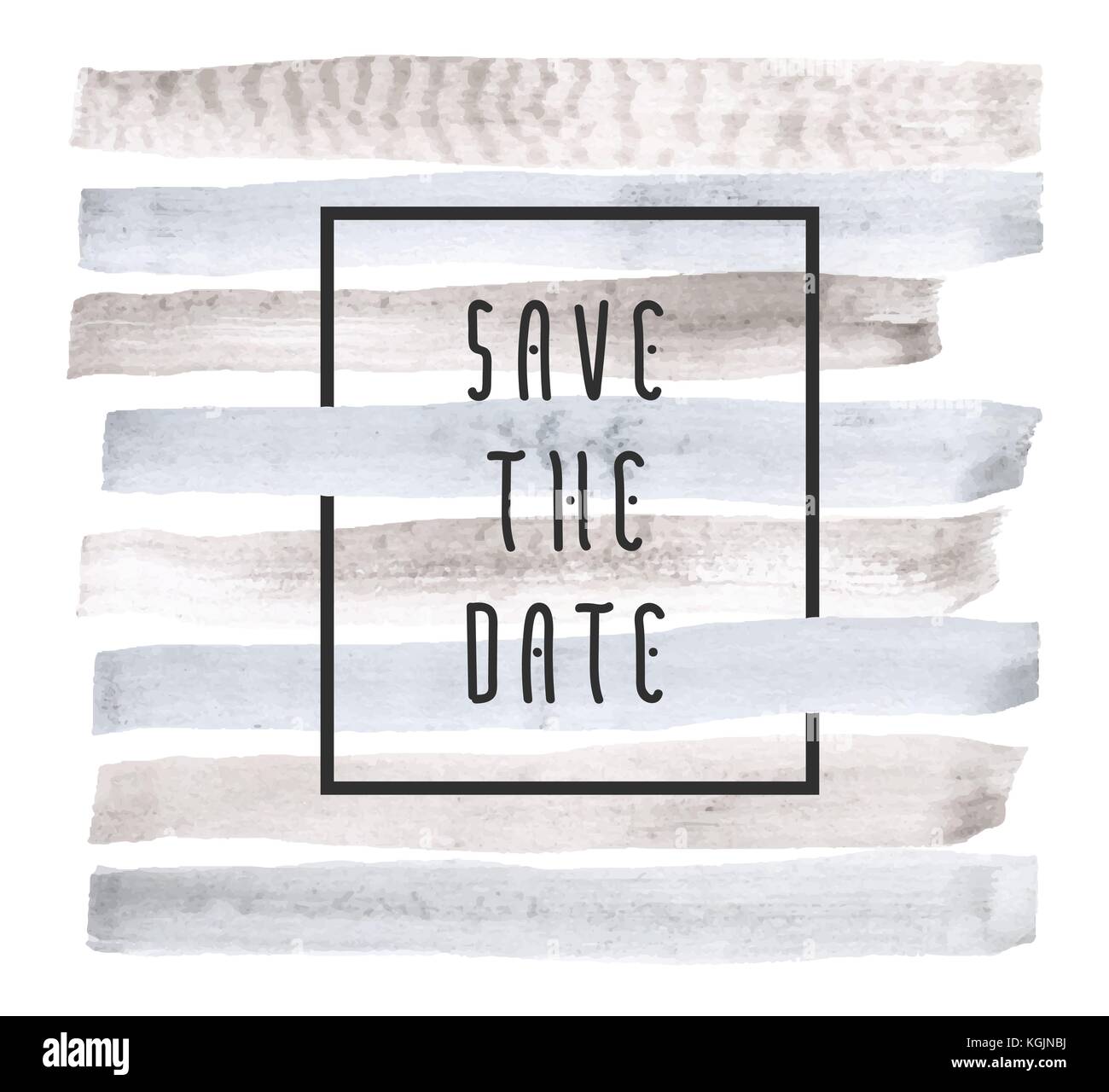 Save the date vector background for cards, hand drawn watercolor paint