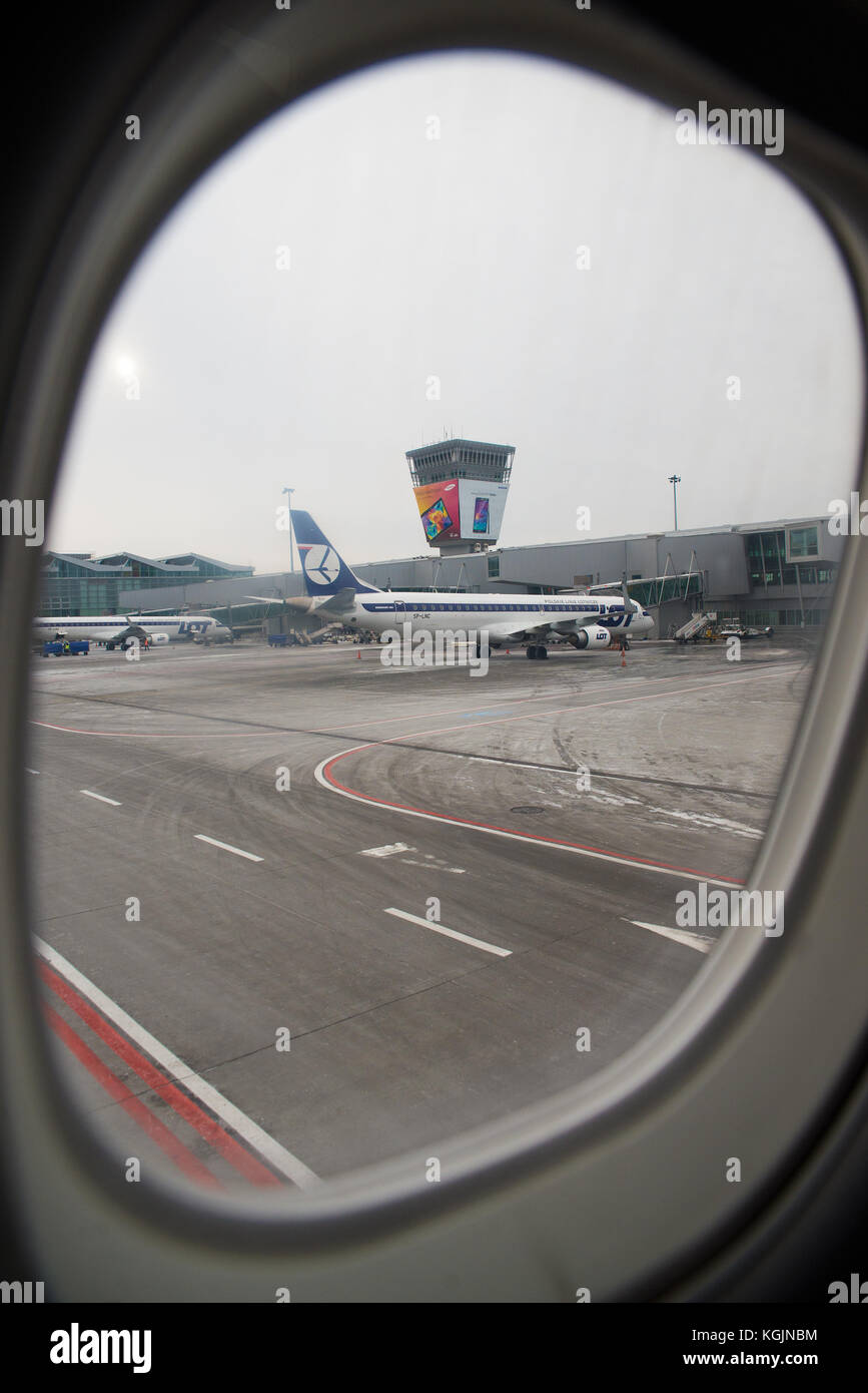 Airport in Warsaw Stock Photo - Alamy