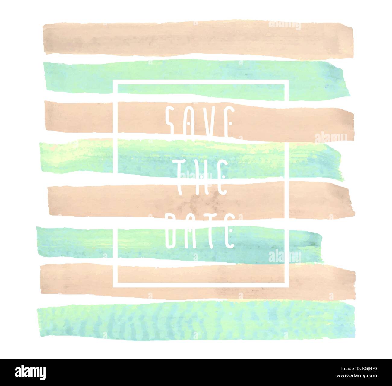 Save the date vector background for cards, hand drawn watercolor paint