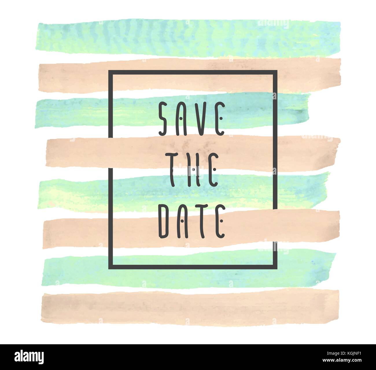 Save the date vector background for cards, hand drawn watercolor paint