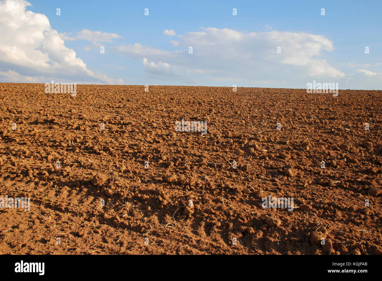 plowed land ready for planting Stock Photo - Alamy