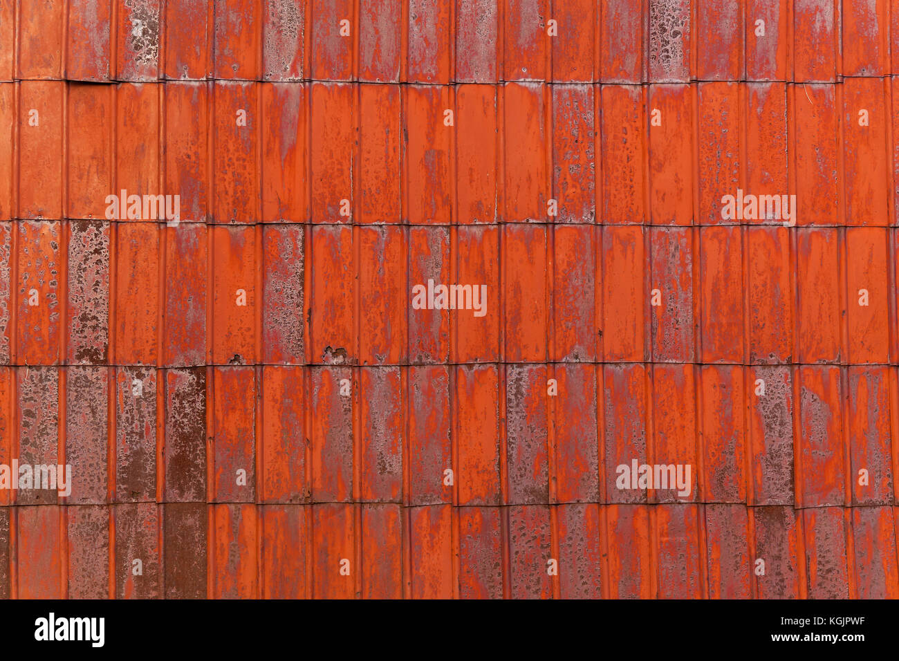 red metal texture with rust, Red metal sheet for industrial building