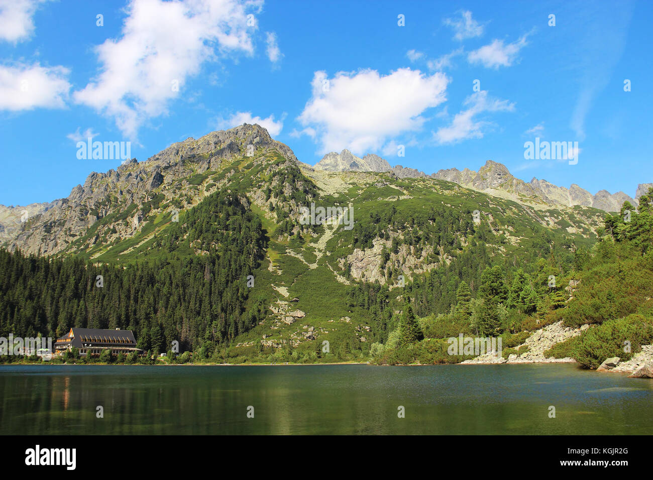 Poprad lake (Popradske pleso) in High Tatras (Vysoke Tatry) national park, Slovakia Stock Photo