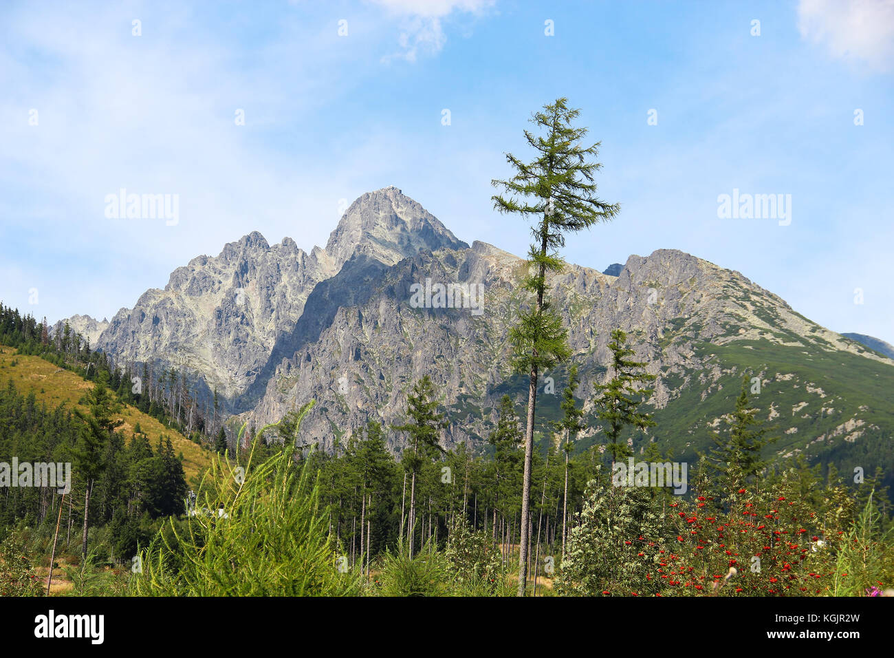 Lomnicky Stit (Peak), High Tatras (Vysoke Tatry) national park, Slovakia Stock Photo