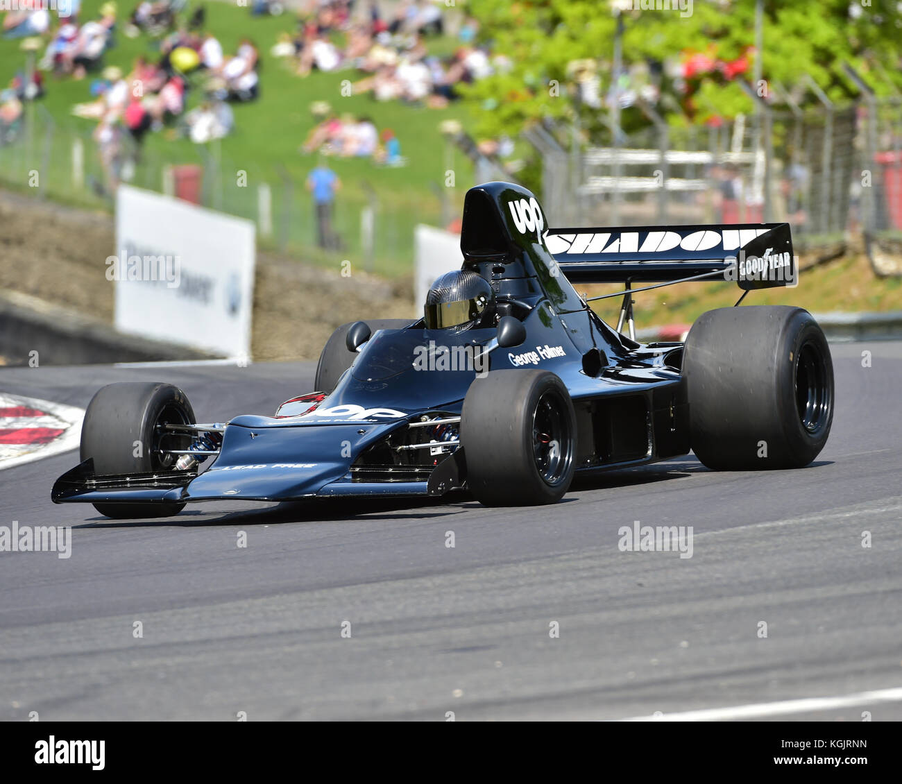 Shadow DN1, Landmark DFV cars, Masters Historic Festival, Brands Hatch, May 2017. Brands Hatch, classic cars, classic event, Classic Racing Cars, FIA, Stock Photo