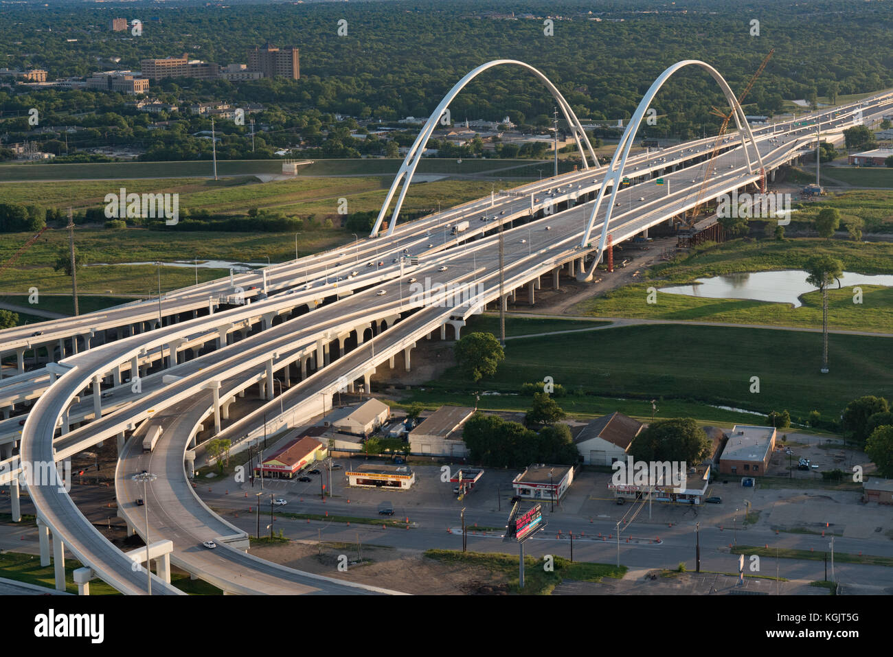Trinity river view of dallas texas hires stock photography and images