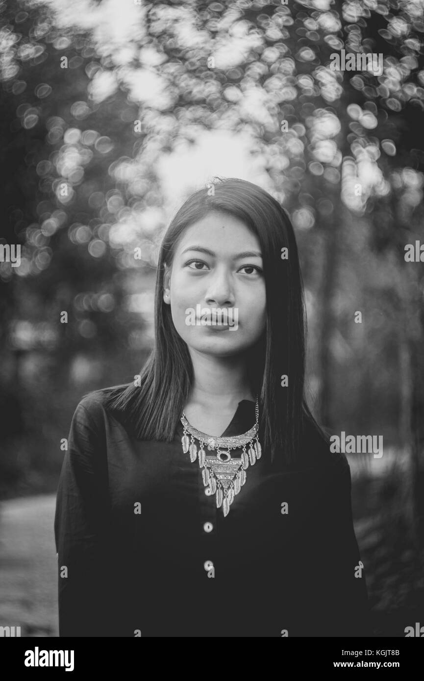 Indian girl Black and White Stock Photos & Images - Alamy