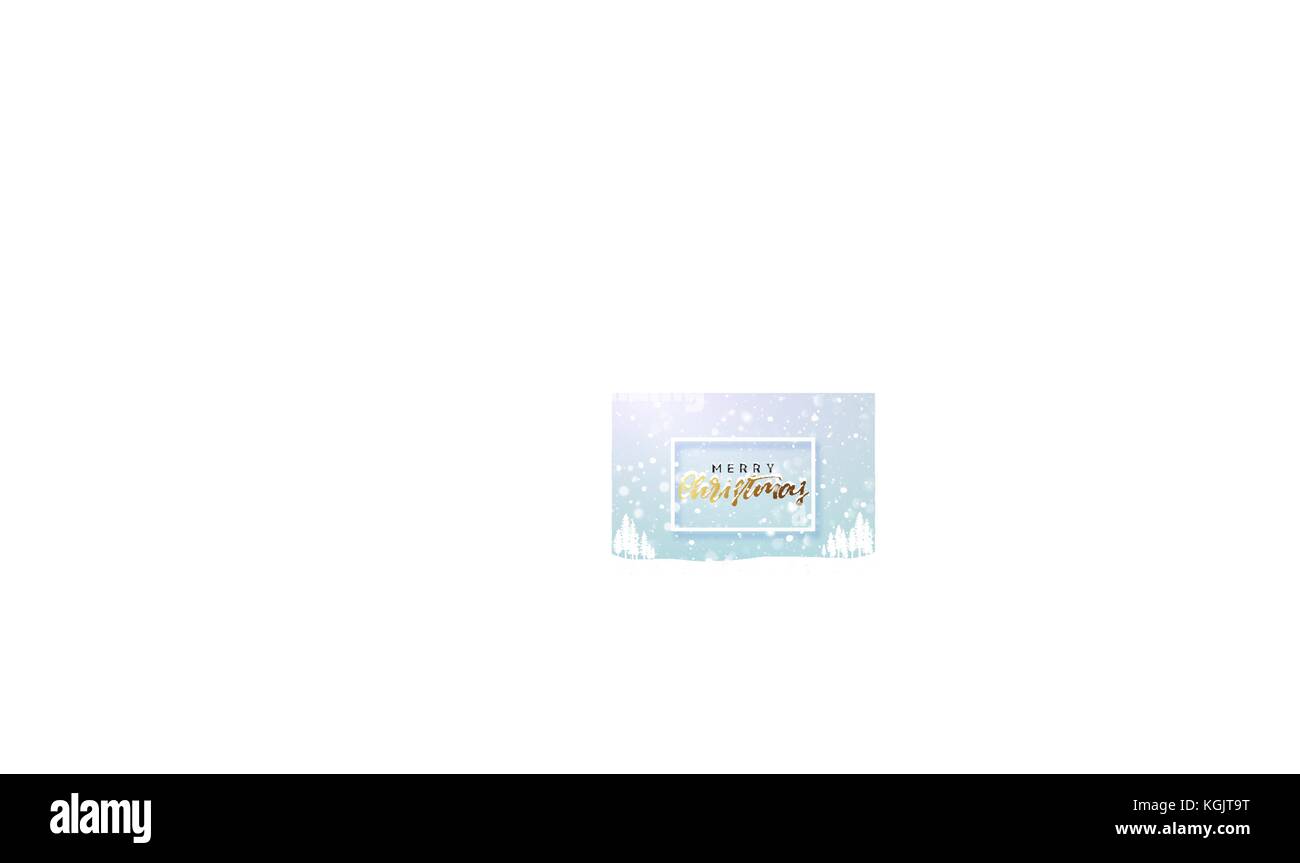 Christmas background winter landscape. Xmas greeting card Stock Vector ...