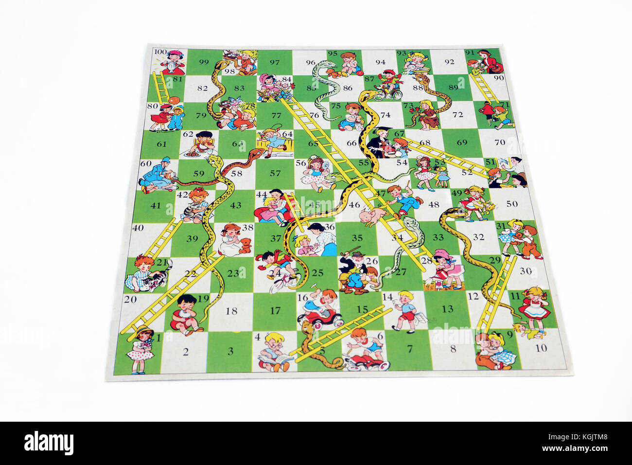 Vintage 1980's Snakes and Ladders Board Game Stock Photo Alamy