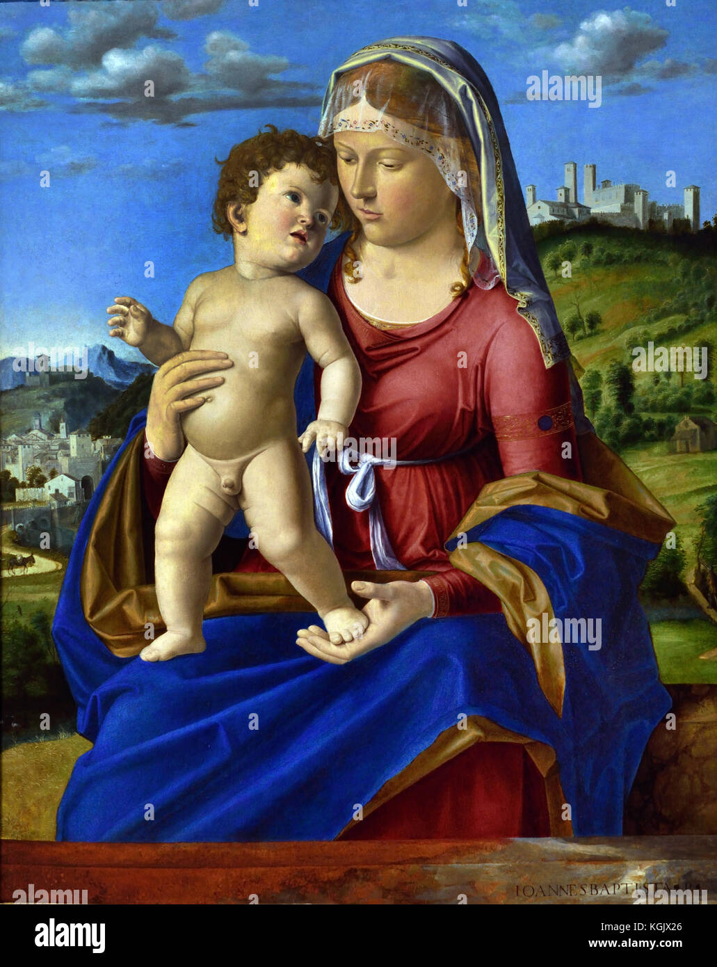 The Virgin and Child 1496-9 Giovanni Battista Cima da Conegliano 1459/60 - 1517/18 Venice Italy Italian Stock Photo