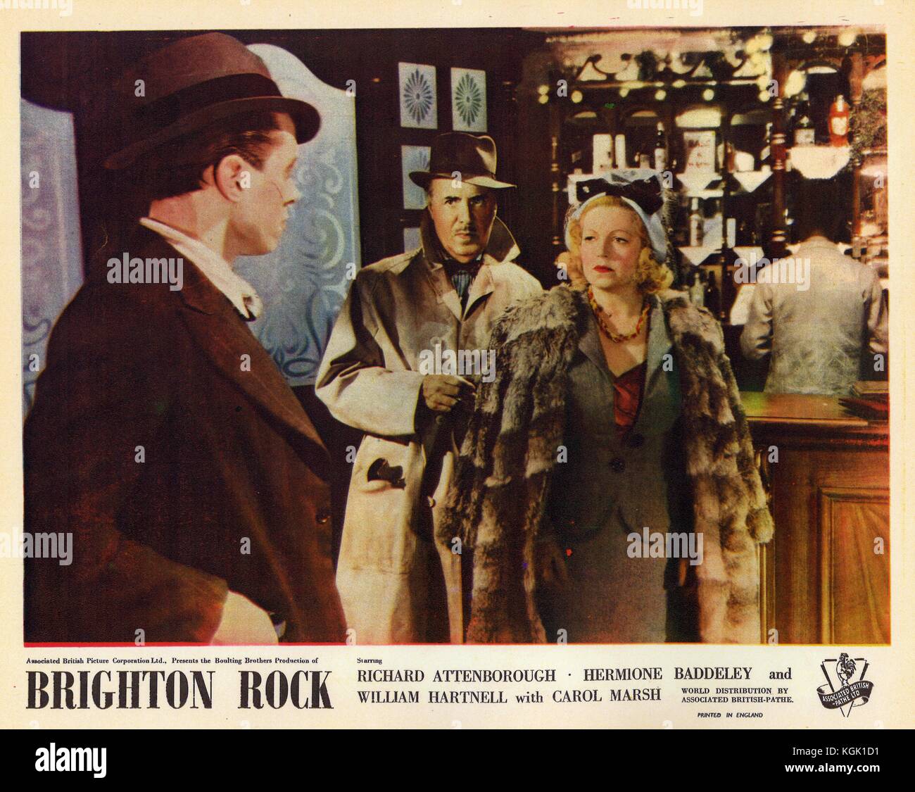 Brighton Rock (1947) , Richard Attenborough , Hermione Baddeley , George Carney     Date: 1947 Stock Photo