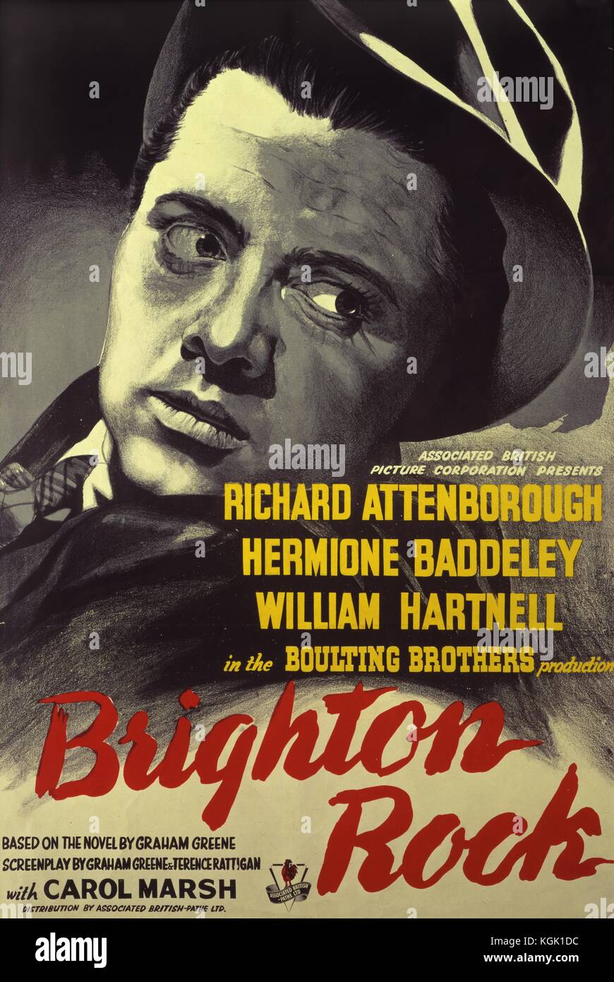 Brighton Rock (1947) Film poster, Richard Attenborough     Date: 1947 Stock Photo