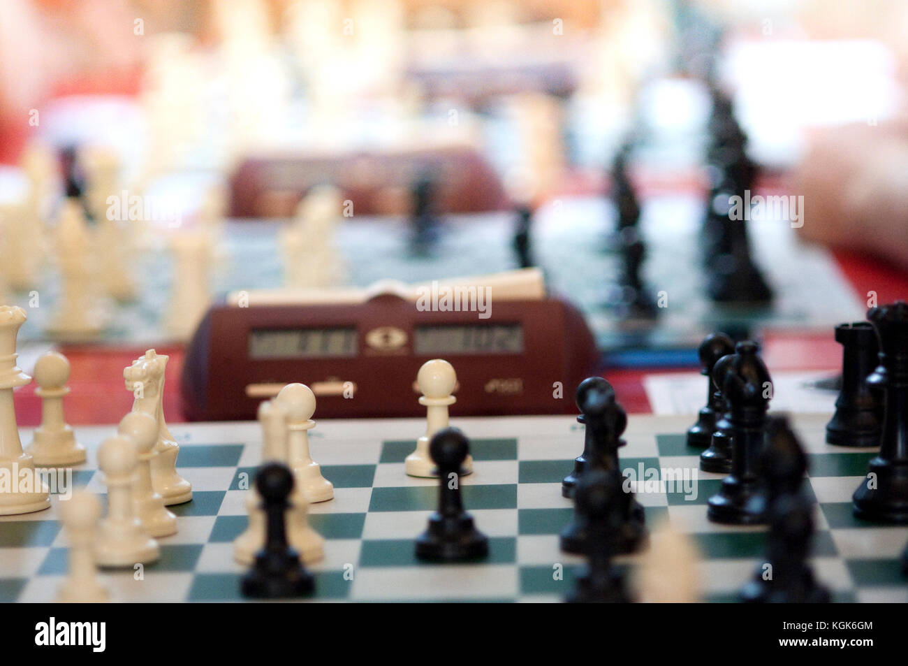 Friendly Games at a Local Chess Club Stock Photo - Alamy