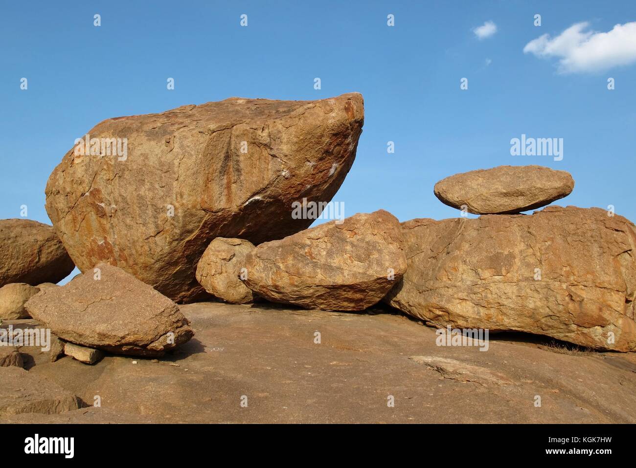 Unique granite boulder in Hampi, Karnataka Stock Photo Alamy