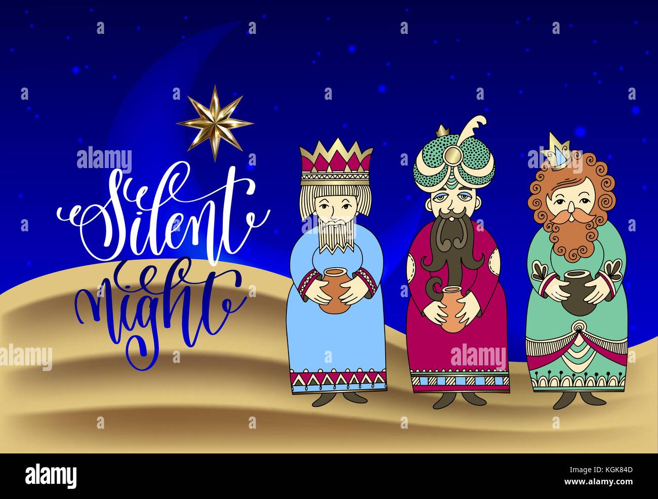3 kings celebration Stock Vector Images Alamy