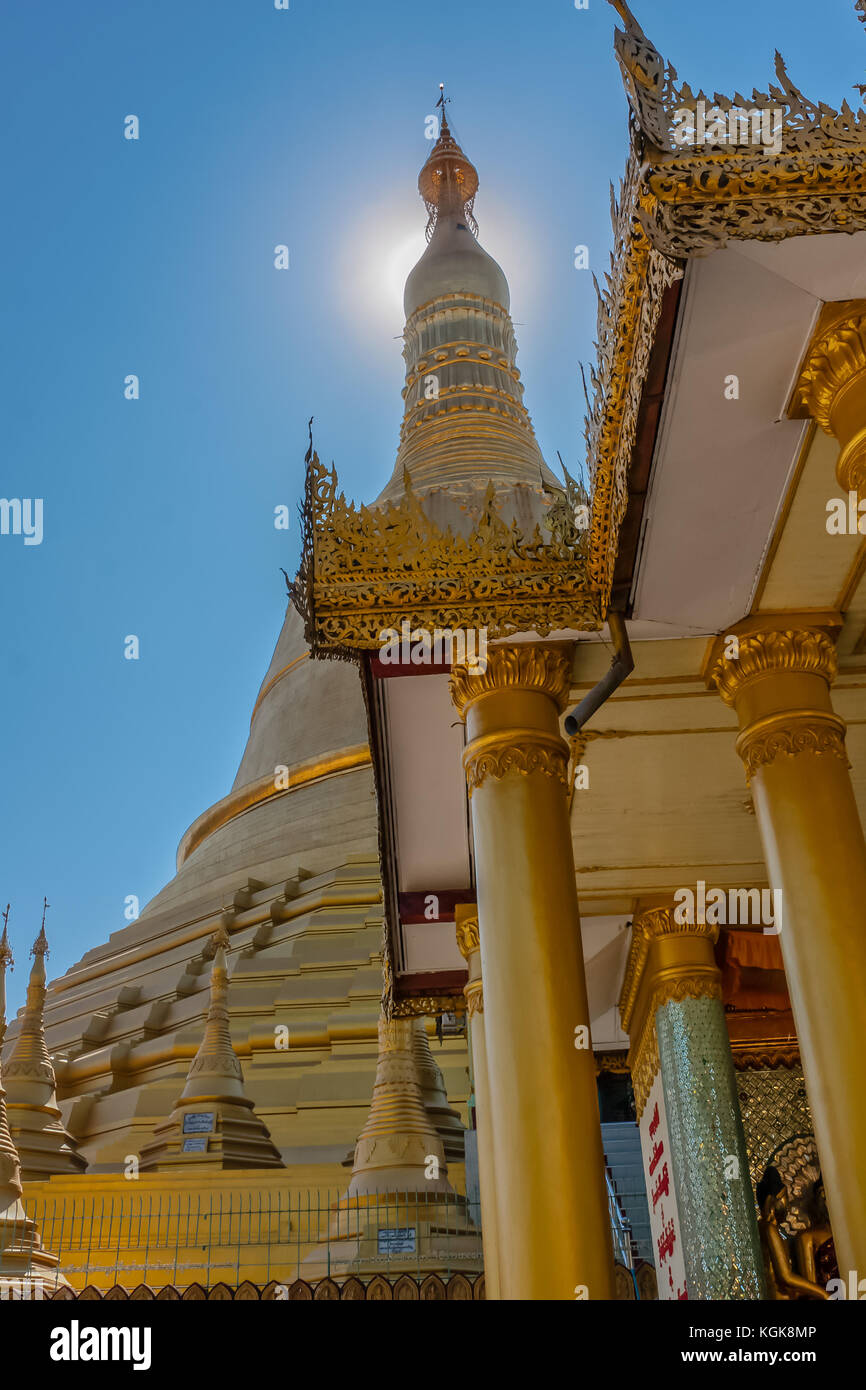 Shwemawdaw Pagoda in Bago, Myanmar Stock Photo