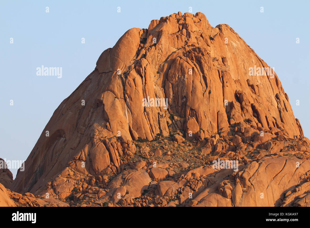 View of the Spitzkoppe summit in Namibia Stock Photo